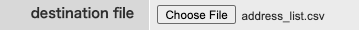 Importing destination files